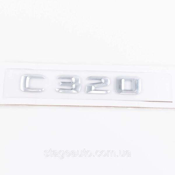 Шильдик надпись багажника C320 Mercedes-Benz Мерседес C320 Хром