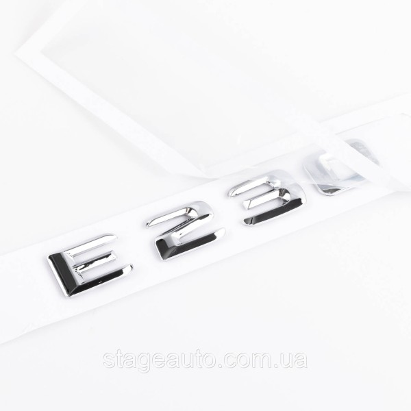 Nameplate trunk inscription E230 Mercedes-Benz Mercedes E 230 Chrome