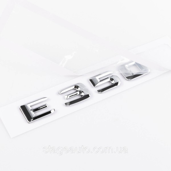 Nameplate trunk inscription E350 Mercedes-Benz Mercedes E 350 Chrome