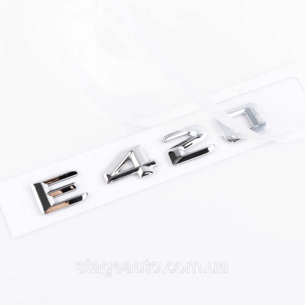 Nameplate trunk inscription E420 Mercedes-Benz Mercedes E 420 Chrome