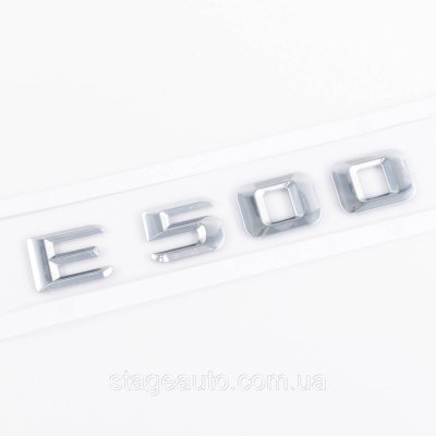 Nameplate trunk inscription E500 Mercedes-Benz Mercedes E 500 Chrome