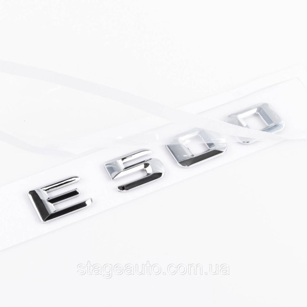 Nameplate trunk inscription E500 Mercedes-Benz Mercedes E 500 Chrome