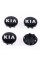 Колпачки заглушки в литые диски KIA (КИА) 58 мм Лого Хром Черные C5314K58