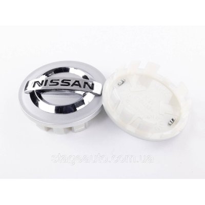 Ковпачки заглушки в литі диски NISSAN Ніссан 54 мм Сріблясті C7042K54
