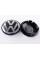 Колпачок заглушка на литые диски VW Туарег Фольксваген 76 мм черные, хром лого 7L6601149