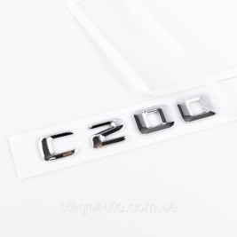 Nameplate trunk inscription C200 Mercedes-Benz Mercedes C 200 Chrome
