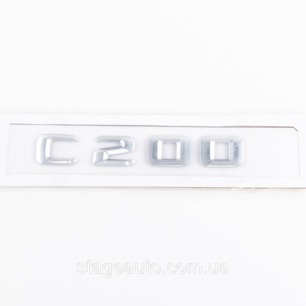 Nameplate trunk inscription C200 Mercedes-Benz Mercedes C 200 Chrome