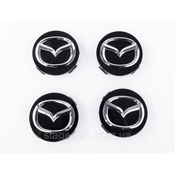 Ковпачки заглушки в литі диски MAZDA Мазда 57 мм Чорні G22C-37-190A