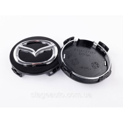 Ковпачки заглушки в литі диски MAZDA Мазда 57 мм Чорні G22C-37-190A