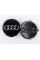 Колпачок заглушка в литые диски Audi Ауди 61 мм Черный Хром ободок 8W0601170, 4M0601170