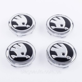 Cover covers for alloy wheels Skoda Skoda 60 mm Chrome