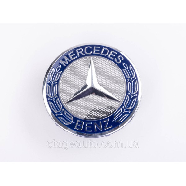 Plug caps in lithium wheels Mercedes Benz Mercedes 75 mm blue , chrome A1714000025