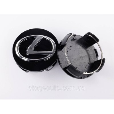 Ковпачки заглушки в литі диски LEXUS Лексус, 62 мм Чорні 42603-33080