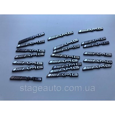 3D-наклейка алюмінієва AMG АМГ на кермо, аудіоколонки, Стайлінг