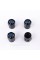 Protective caps for Ford valve stems 4 pcs Black