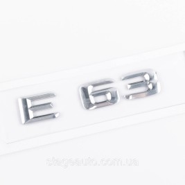 Nameplate trunk inscription E63 Mercedes-Benz Mercedes E 63 Chrome