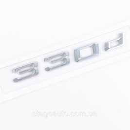 Шильдик надпись багажника BMW БМВ 330d Хром для E46, E90, F30, G20