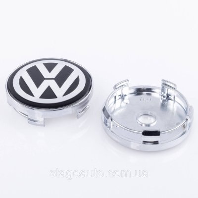 Ковпачки заглушки на литі диски VW Фольксваген Volkswagen 60 мм Хром