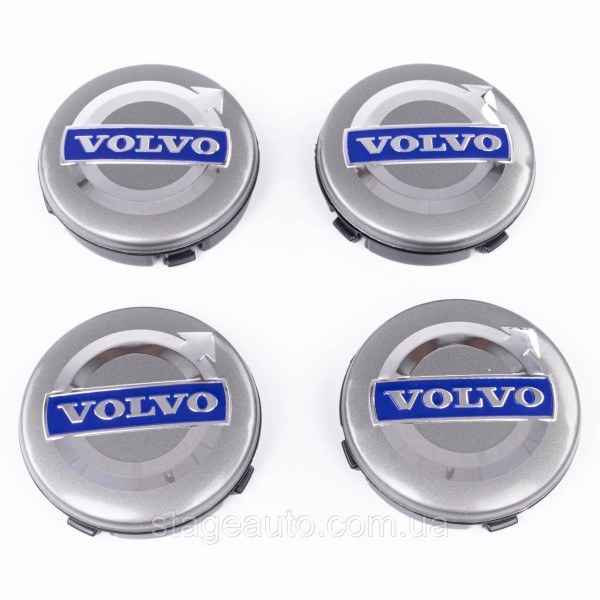 Колпачки заглушки на литые диски Вольво Volvo 64мм 3546923 31373763 S40 S60 S70 S80 S90 V40 V50 V60 V70 XC60