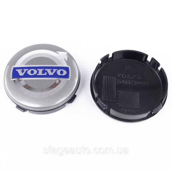 Колпачки заглушки на литые диски Вольво Volvo 64мм 3546923 31373763 S40 S60 S70 S80 S90 V40 V50 V60 V70 XC60