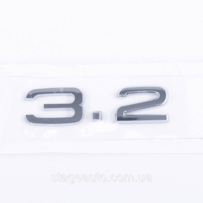 Шильдик на багажник напис на багажник Audi, Audi 3.2, A3, A4, A5, A6, A7, A8, Q3, Q5, Q7