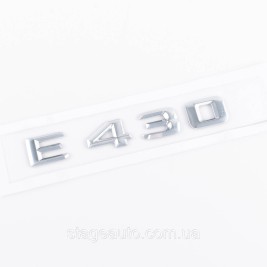 Nameplate trunk inscription E430 Mercedes-Benz Mercedes E 430 Chrome