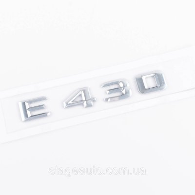 Nameplate trunk inscription E430 Mercedes-Benz Mercedes E 430 Chrome