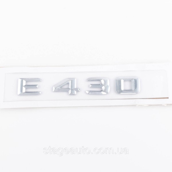 Nameplate trunk inscription E430 Mercedes-Benz Mercedes E 430 Chrome
