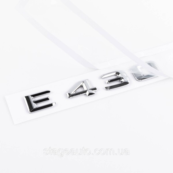 Nameplate trunk inscription E430 Mercedes-Benz Mercedes E 430 Chrome