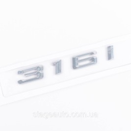 Шильдик надпись багажника BMW БМВ 316i Хром для E46, E90, F30, G20