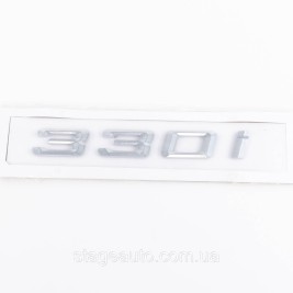 Шильдик надпись багажника BMW БМВ 330i Хром для E46, E90, F30, G20