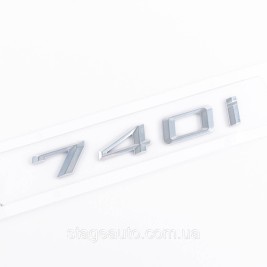Шильдик надпись багажника BMW БМВ 740i Хром для E38, E65, F01, F02, G11, G12