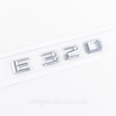 Nameplate trunk inscription E320 Mercedes-Benz Mercedes E 320 Chrome