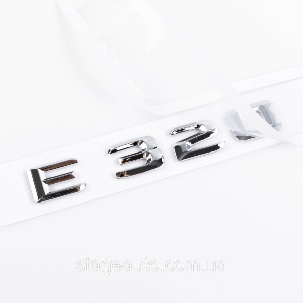 Nameplate trunk inscription E320 Mercedes-Benz Mercedes E 320 Chrome