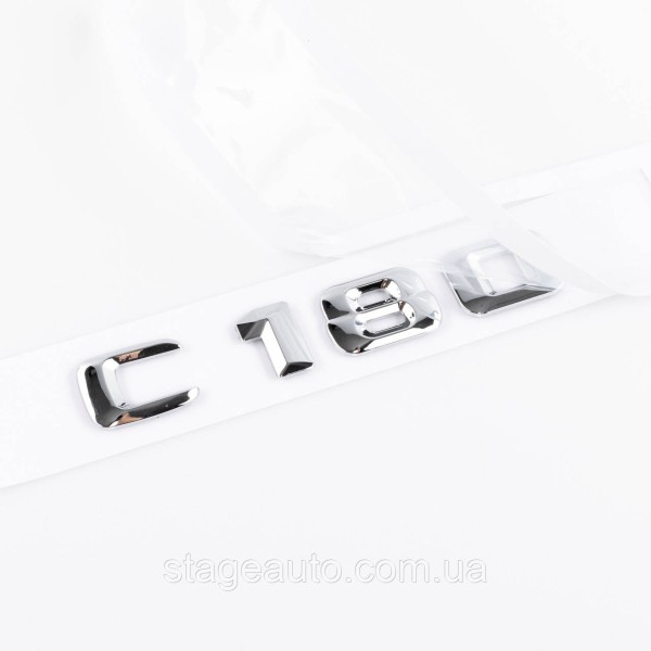 Nameplate trunk inscription C180 Mercedes-Benz Mercedes C 180 Chrome