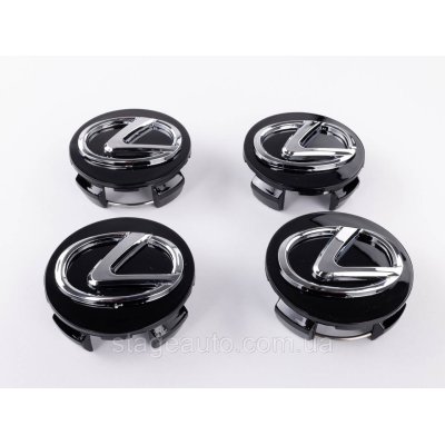 Ковпачки заглушки в литі диски LEXUS Лексус, 62 мм Чорні 42603-33080