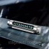 Car business card, plate with phone number on the panel ( silver ), plate with number
