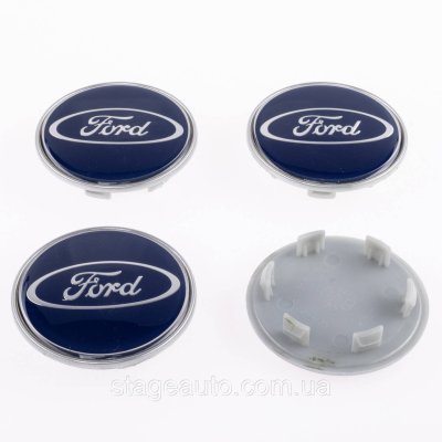 Ковпачки заглушки на литі диски FORD Форд 62 мм Сині 7M59-1A065-LA, 1S711000AA