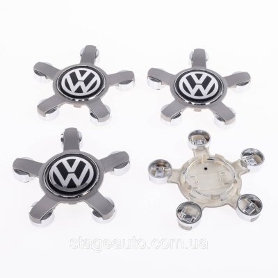 Ковпачки заглушки на литі диски з логотипом Volkswagen для дисків від Audi, 8R0601165