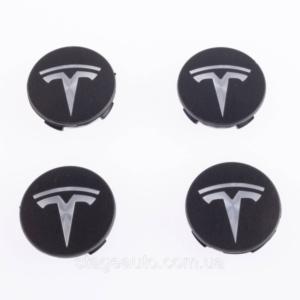 Caps plugs for alloy wheels TESLA Tesla 58 mm Gray metallic 6005879-00-A, TLB0011 set