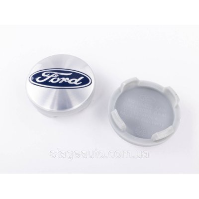 Ковпачки заглушки на литі диски FORD Форд 54 мм Сірий металік (Сріблясті) 6M21-1003