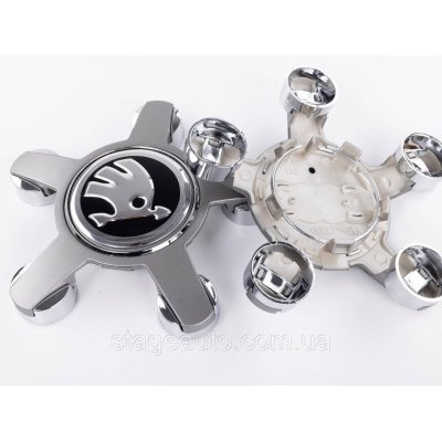 Ковпачки заглушки з логотипом Skoda для дисків від Audi, 4F0601165N, 4F0 601165 N