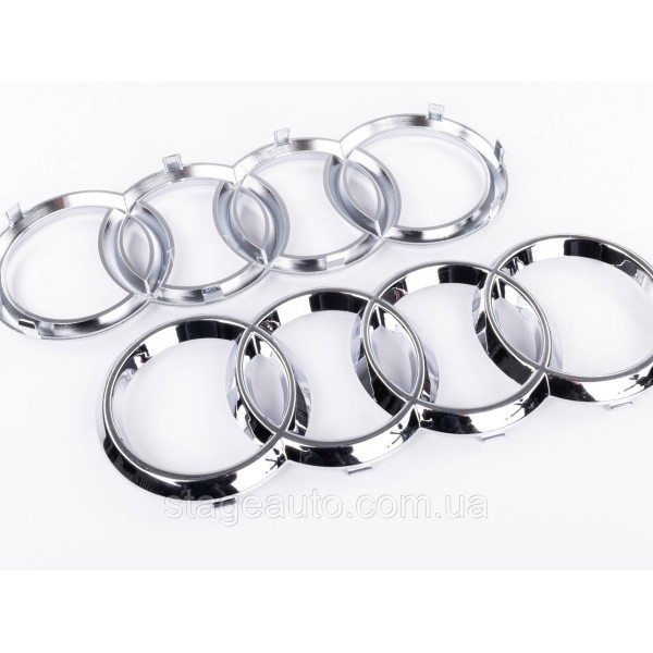 Передняя эмблема AUDI (Ауди) 285мм A4 (B9) A6 (C7) A7 (C7) A8 (D4) Q3 (8U/F3) Q5 (8R/FY) Q7 (4L) - Хром