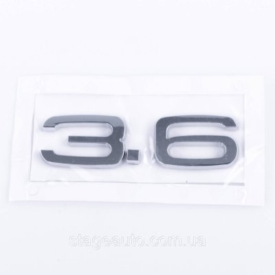 Шильдик на багажник напис на багажник Audi 3.6, A3, A4, A5, A6, A7, A8, Q3, Q5, Q7