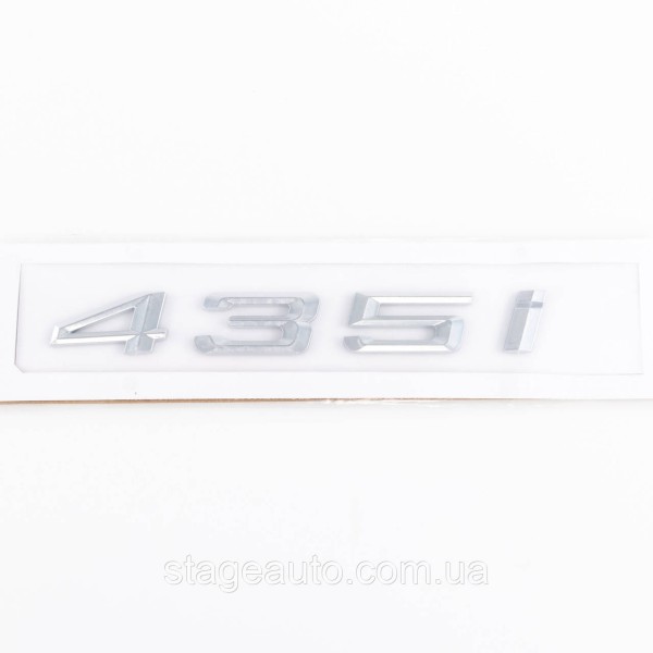 Шильдик надпись багажника BMW БМВ 435i Хром для F32, F33, G22, G23