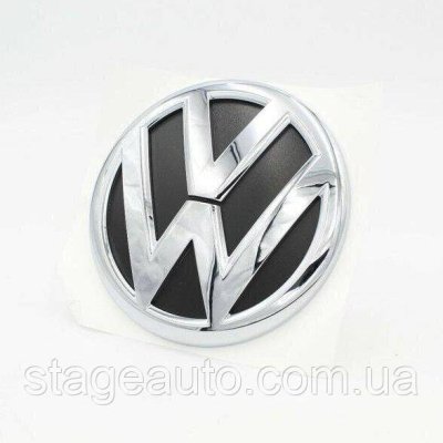 Задня емблема Volkswagen Фольцваген 130 мм VW T5, T6, Caddy - Хром 7H0 853 630 B