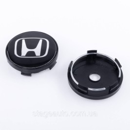 Колпачки заглушки на литые диски Honda Хонда 60 мм Черные