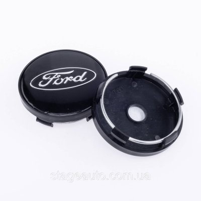 Ковпачки заглушки на литі диски Ford Форд 60 мм Чорні