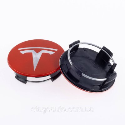 Ковпачок заглушка в литі диски TESLA Тесла 58 мм Червоний 6005879-00-A, TLB0011