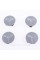 TESLA alloy wheel caps 58 mm Silver 6005879-00 -A, TLB0011 set